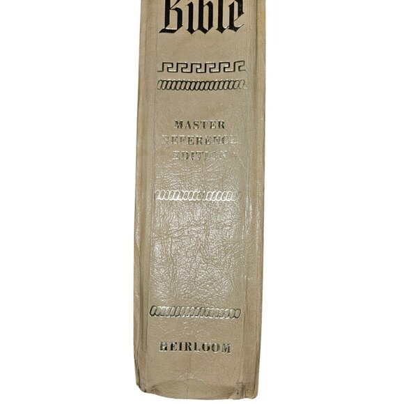 Holy Bible Master Reference Edition By Heirloom Devore & Sons Vintage 1988 Gold - Picture 4 of 6